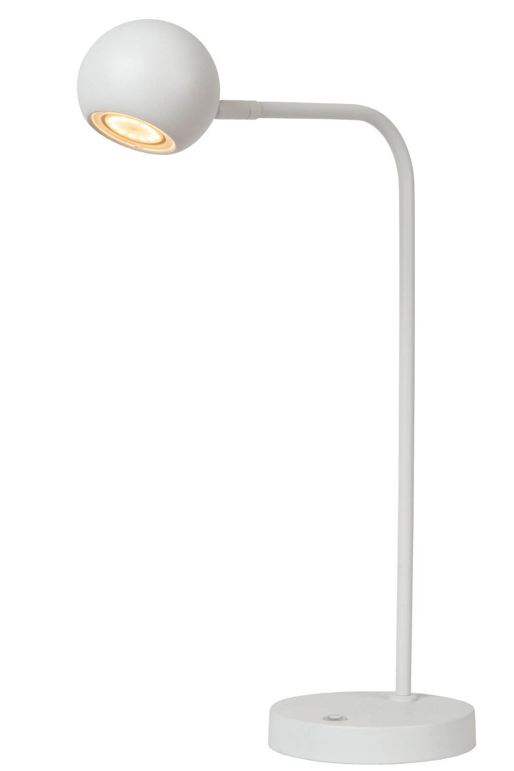 Lucide COMET - Oplaadbare Bureaulamp - Accu/Batterij - LED 3 StepDim - 1x3W 2700K - Wit