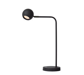 Lucide COMET - Oplaadbare Bureaulamp - Accu/Batterij - LED 3 StepDim - 1x3W 2700K - Zwart