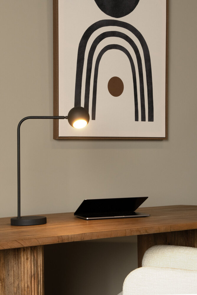 Lucide COMET - Oplaadbare Bureaulamp - Accu/Batterij - LED 3 StepDim - 1x3W 2700K - Zwart Lucide COMET - Oplaadbare Bureaulamp - Accu/Batterij - LED 3 StepDim - 1x3W 2700K - Zwart