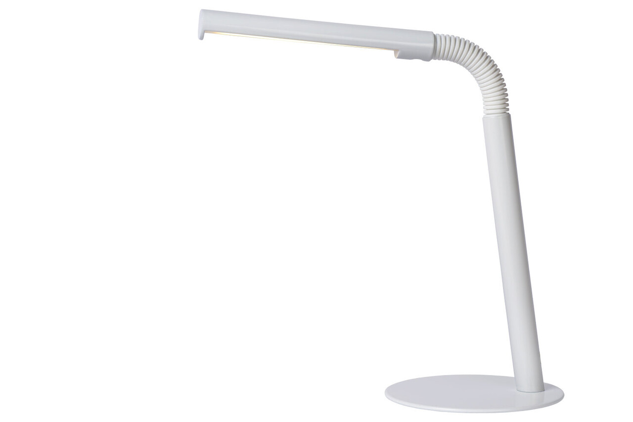 Lucide GILLY - Bureaulamp - LED - 1x5W 2700K - Wit Lucide GILLY - Bureaulamp - LED - 1x5W 2700K - Wit