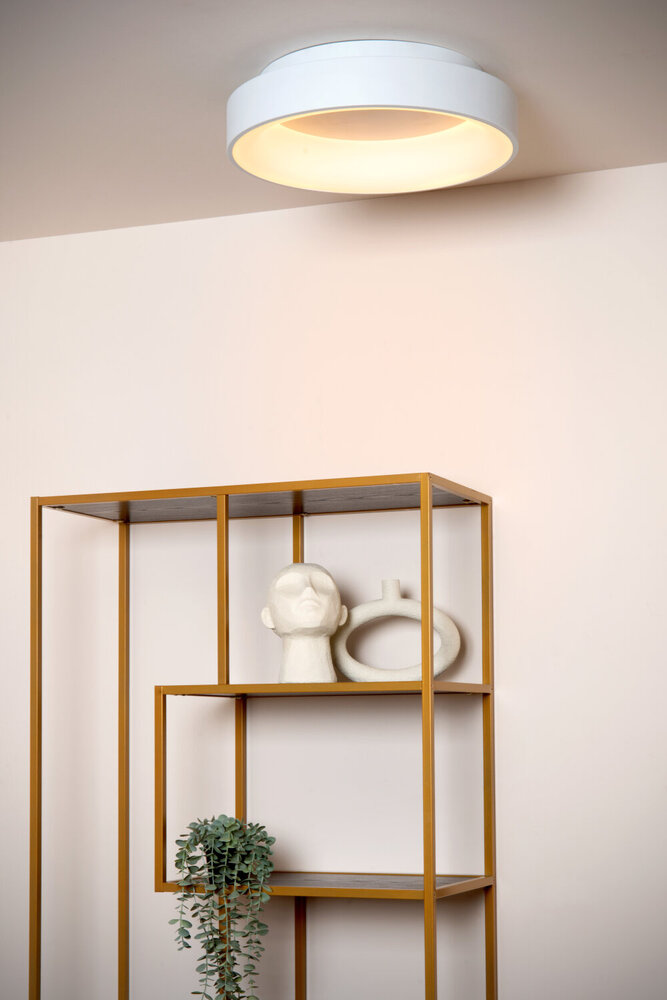 Lucide MIRAGE - Plafonnière - Ø 45 cm - LED Dimb. - 1x33W 2700K - Wit Lucide MIRAGE - Plafonnière - Ø 45 cm - LED Dimb. - 1x33W 2700K - Wit
