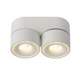 Lucide YUMIKO - Plafondspot - Ø 7,8 cm - LED Dimb. - 2x10W 2700K - Wit Lucide YUMIKO - Plafondspot - Ø 7,8 cm - LED Dimb. - 2x10W 2700K - Wit