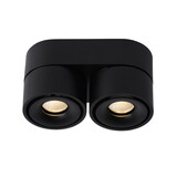 Lucide YUMIKO - Plafondspot - LED Dimb. - 2x10W 2700K - Zwart Lucide YUMIKO - Plafondspot - LED Dimb. - 2x10W 2700K - Zwart