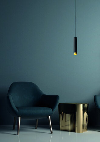 Lucide FLORIS - Hanglamp - Ø 5,9 cm - 1xGU10 (MR16) - Zwart