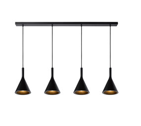 Lucide GIPSY - Hanglamp - 4xE27 - Zwart Lucide GIPSY - Hanglamp - 4xE27 - Zwart