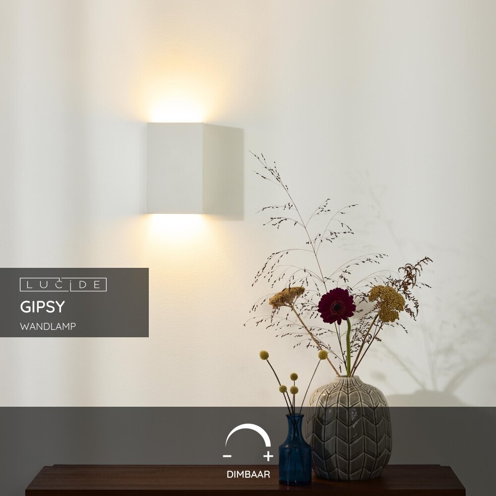 Lucide GIPSY - Wandlamp - 1xG9 - Wit