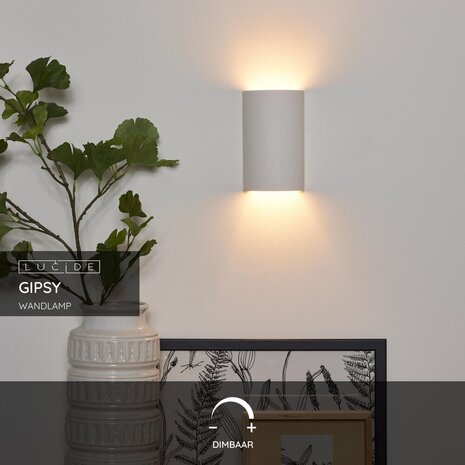 Lucide GIPSY - Wandlamp - 1xG9 - Wit