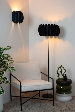Lucide SPENCER - Vloerlamp - Ø 40 cm - 1xE27 - Zwart Lucide SPENCER - Vloerlamp - Ø 40 cm - 1xE27 - Zwart