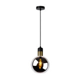 Lucide JULIUS - Hanglamp - Ø 20 cm - 1xE27 - Fumé Lucide JULIUS - Hanglamp - Ø 20 cm - 1xE27 - Fumé