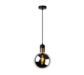 Lucide JULIUS - Hanglamp - Ø 20 cm - 1xE27 - Fumé Lucide JULIUS - Hanglamp - Ø 20 cm - 1xE27 - Fumé