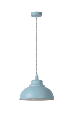 Lucide ISLA - Hanglamp - Ø 29 cm - 1xE14 - Pastel blauw Lucide ISLA - Hanglamp - Ø 29 cm - 1xE14 - Pastel blauw