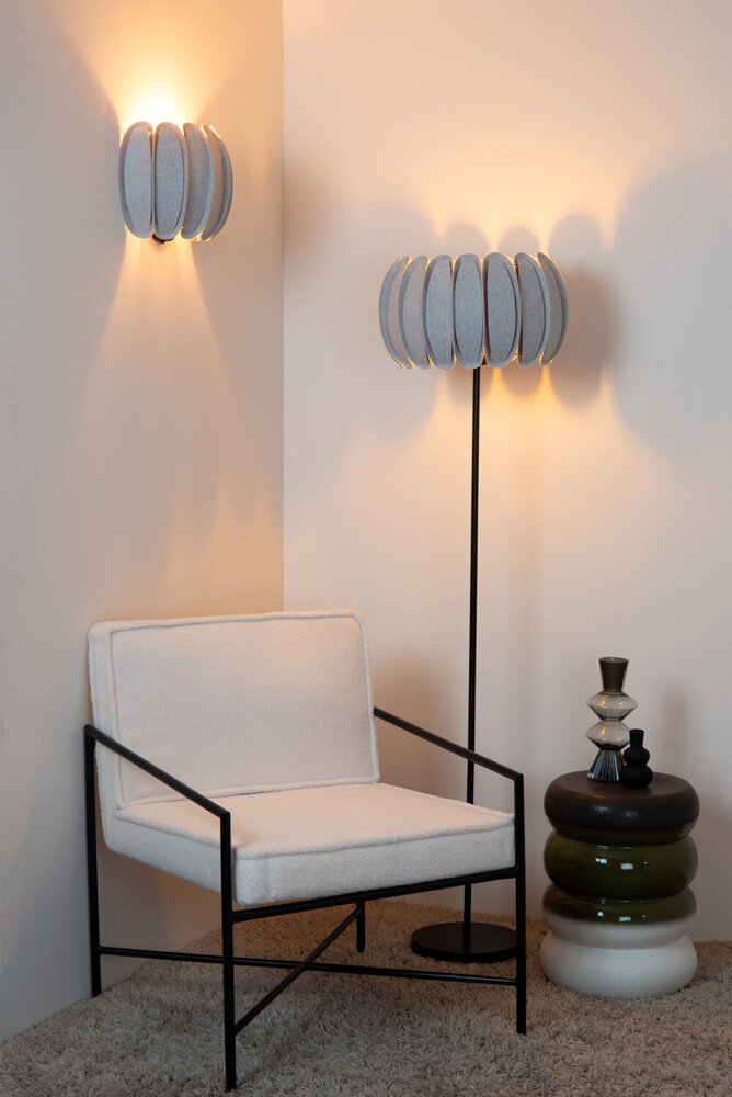 Lucide SPENCER - Wandlamp - 1xE27 - Grijs Lucide SPENCER - Wandlamp - 1xE27 - Grijs