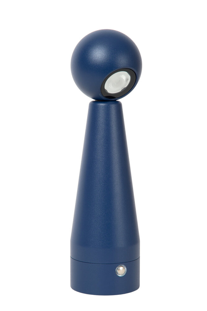 Lucide IPSOS - Oplaadbare Tafellamp - Accu/Batterij - LED Dimb. - 1x3W 2700K - Blauw Lucide IPSOS - Oplaadbare Tafellamp - Accu/Batterij - LED Dimb. - 1x3W 2700K - Blauw
