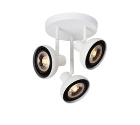 Lucide SENSAS - Plafondspot - Ø 25,8 cm - 3xGU10 (ES111) - Wit