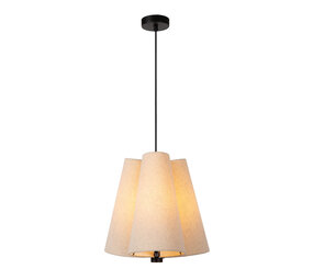 Lucide GREGORY - Hanglamp - Ø 34,3 cm - 3xE27 - Beige Lucide GREGORY - Hanglamp - Ø 34,3 cm - 3xE27 - Beige