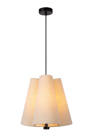 Lucide GREGORY - Hanglamp - Ø 34,3 cm - 3xE27 - Beige Lucide GREGORY - Hanglamp - Ø 34,3 cm - 3xE27 - Beige
