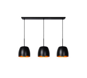 Lucide NOLAN - Hanglamp - 3xE27 - Zwart Lucide NOLAN - Hanglamp - 3xE27 - Zwart
