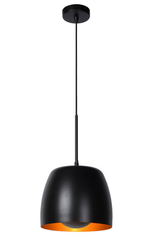 Lucide NOLAN - Hanglamp - Ø 24 cm - 1xE27 - Zwart Lucide NOLAN - Hanglamp - Ø 24 cm - 1xE27 - Zwart