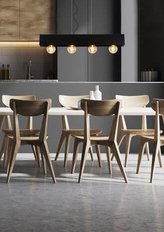 Lucide SURTUS - Hanglamp - 4xE27 - Zwart Lucide SURTUS - Hanglamp - 4xE27 - Zwart