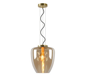 Lucide FLORIEN - Hanglamp - Ø 28 cm - 1xE27 - Amber Lucide FLORIEN - Hanglamp - Ø 28 cm - 1xE27 - Amber
