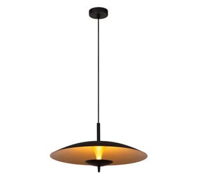 Lucide VULCAN - Hanglamp - Ø 47 cm - LED Dimb. - 1x9W 3000K - Zwart Lucide VULCAN - Hanglamp - Ø 47 cm - LED Dimb. - 1x9W 3000K - Zwart