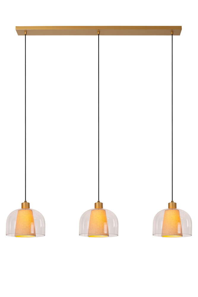 Lucide GUNHILD - Hanglamp - 3xE27 - Transparant Lucide GUNHILD - Hanglamp - 3xE27 - Transparant