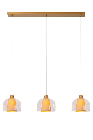 Lucide GUNHILD - Hanglamp - 3xE27 - Transparant Lucide GUNHILD - Hanglamp - 3xE27 - Transparant