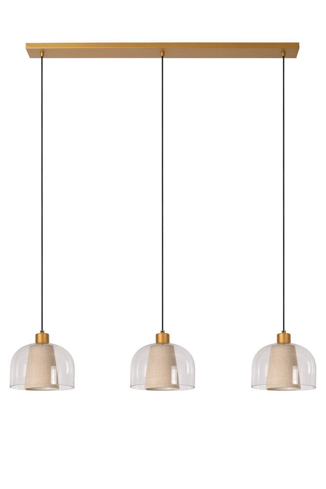 Lucide GUNHILD - Hanglamp - 3xE27 - Transparant Lucide GUNHILD - Hanglamp - 3xE27 - Transparant