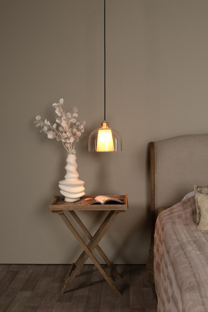 Lucide GUNHILD - Hanglamp - Ø 24 cm - 1xE27 - Transparant Lucide GUNHILD - Hanglamp - Ø 24 cm - 1xE27 - Transparant