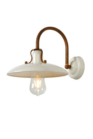 Lucide RÖMER - Wandlamp - 1xE27 - Beige Lucide RÖMER - Wandlamp - 1xE27 - Beige