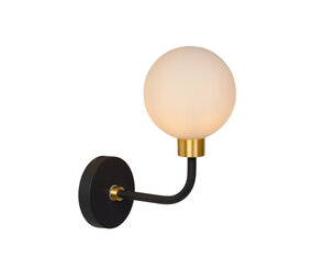 Lucide BEREND - Wandlamp Badkamer - 1xG9 - IP44 - Zwart Lucide BEREND - Wandlamp Badkamer - 1xG9 - IP44 - Zwart