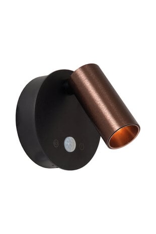 Lucide TONI - Oplaadbare Wandspot / Wandlamp - Accu/Batterij - Ø 8,1 cm - LED Dimb. - CCT - 1x2W 2700K/4000K - Bewegingssensor (uitschakelbaar) - Magnetisch - Koffie Lucide TONI - Oplaadbare Wandspot / Wandlamp - Accu/Batterij - Ø 8,1 cm - LED Dimb. - CCT - 1x2W 2700K/4000K - Bewegingssensor (uitschakelbaar) - Magnetisch - Koffie