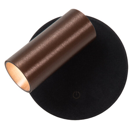 Lucide TONI - Oplaadbare Wandspot / Wandlamp - Accu/Batterij - Ø 8,1 cm - LED Dimb. - CCT - 1x2W 2700K/4000K - Bewegingssensor (uitschakelbaar) - Magnetisch - Koffie Lucide TONI - Oplaadbare Wandspot / Wandlamp - Accu/Batterij - Ø 8,1 cm - LED Dimb. - CCT - 1x2W 2700K/4000K - Bewegingssensor (uitschakelbaar) - Magnetisch - Koffie