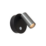 Lucide TONI - Oplaadbare Wandspot / Wandlamp - Accu/Batterij - Ø 8,1 cm - LED Dimb. - CCT - 1x2W 2700K/4000K - Bewegingssensor (uitschakelbaar) - Magnetisch - Grijs ijzer