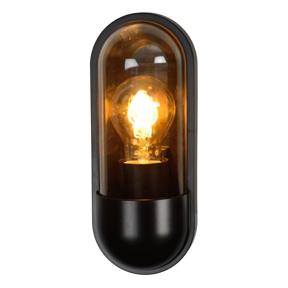Lucide CAPSULE - Wandlamp Binnen/Buiten - 1xE27 - IP54 - Zwart Lucide CAPSULE - Wandlamp Binnen/Buiten - 1xE27 - IP54 - Zwart