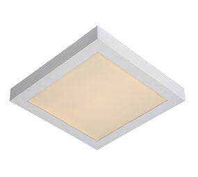Lucide BRICE-LED - Plafonnière Badkamer - LED Dimb. - 1x30W 3000K - IP44 - Wit Lucide BRICE-LED - Plafonnière Badkamer - LED Dimb. - 1x30W 3000K - IP44 - Wit