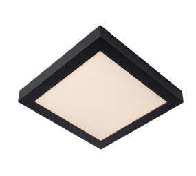 Lucide BRICE-LED - Plafonnière Badkamer - LED Dimb. - 1x30W 3000K - IP44 - Zwart