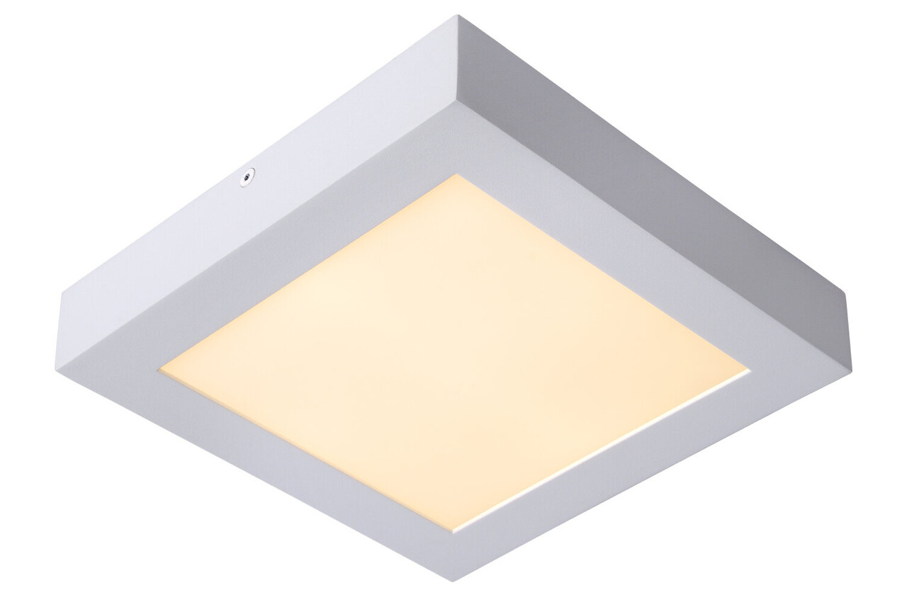Lucide BRICE-LED - Plafonnière Badkamer - LED Dimb. - 1x22W 3000K - IP44 - Wit Lucide BRICE-LED - Plafonnière Badkamer - LED Dimb. - 1x22W 3000K - IP44 - Wit