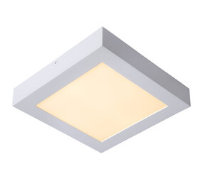 Lucide BRICE-LED - Plafonnière Badkamer - LED Dimb. - 1x22W 3000K - IP44 - Wit Lucide BRICE-LED - Plafonnière Badkamer - LED Dimb. - 1x22W 3000K - IP44 - Wit