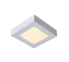 Lucide BRICE-LED - Plafonnière Badkamer - LED Dimb. - 1x15W 3000K - IP44 - Wit Lucide BRICE-LED - Plafonnière Badkamer - LED Dimb. - 1x15W 3000K - IP44 - Wit