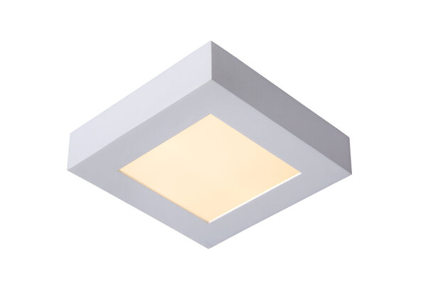Lucide BRICE-LED - Plafonnière Badkamer - LED Dimb. - 1x15W 3000K - IP44 - Wit Lucide BRICE-LED - Plafonnière Badkamer - LED Dimb. - 1x15W 3000K - IP44 - Wit