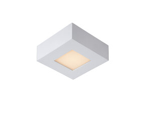 Lucide BRICE-LED - Plafonnière Badkamer - LED Dimb. - 1x8W 3000K - IP44 - Wit Lucide BRICE-LED - Plafonnière Badkamer - LED Dimb. - 1x8W 3000K - IP44 - Wit