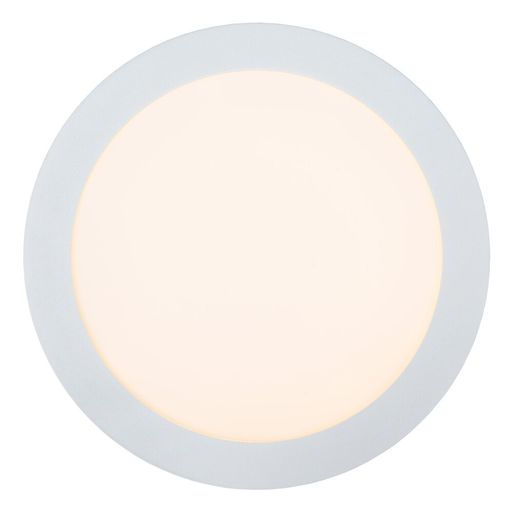 Lucide BRICE-LED - Plafonnière Badkamer - Ø 24 cm - LED Dimb. - 1x15W 3000K - IP44 - Wit