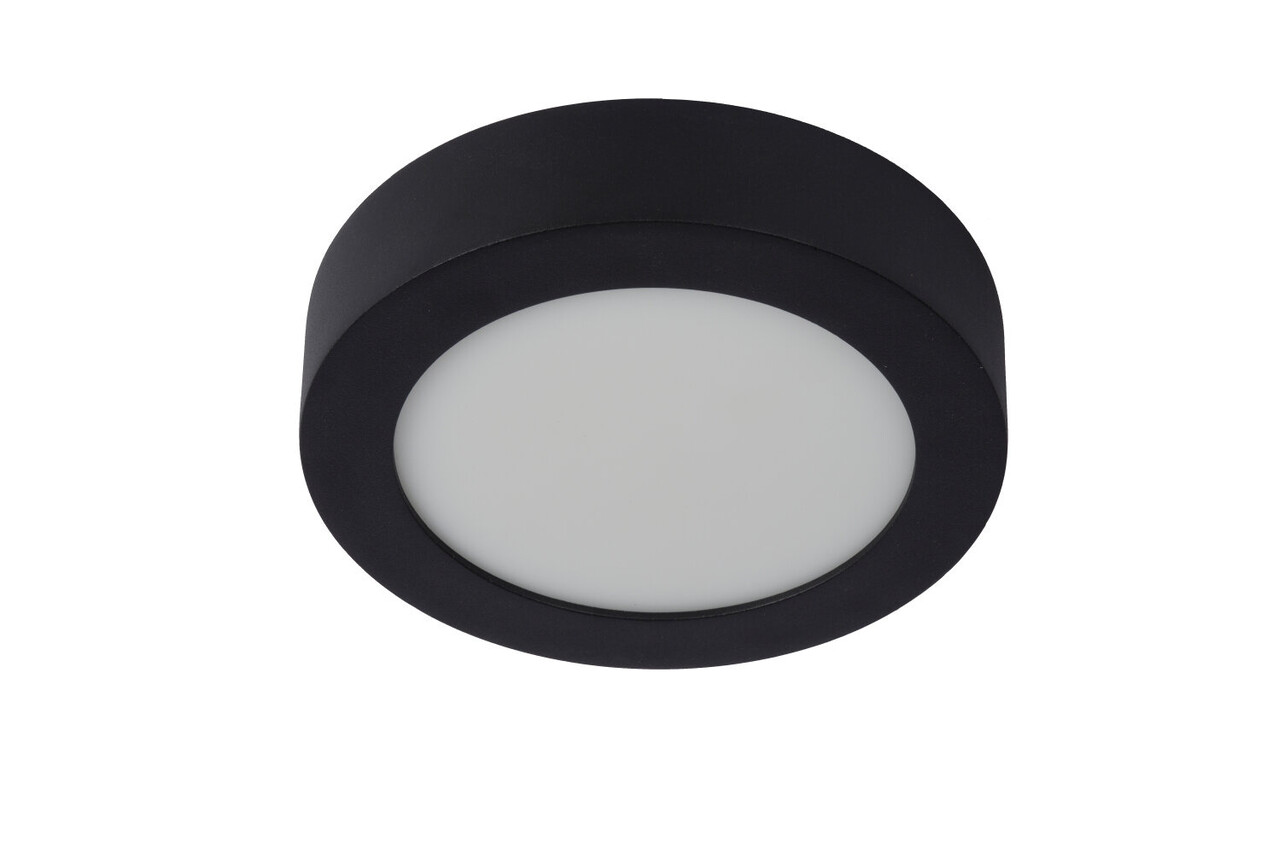 Lucide BRICE-LED - Plafonnière Badkamer - Ø 18 cm - LED Dimb. - 1x12W 3000K - IP44 - Zwart Lucide BRICE-LED - Plafonnière Badkamer - Ø 18 cm - LED Dimb. - 1x12W 3000K - IP44 - Zwart