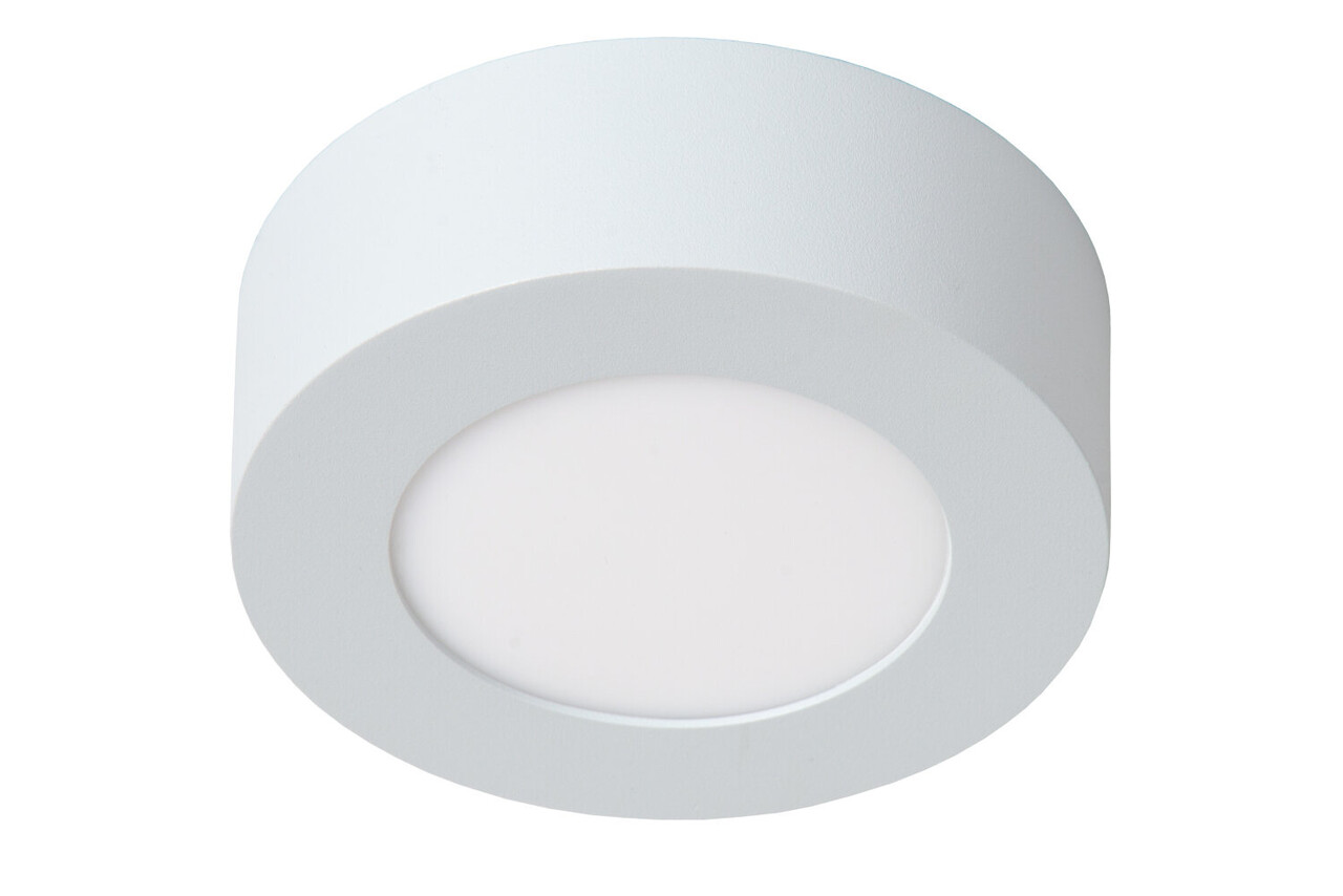 Lucide BRICE-LED - Plafonnière Badkamer - Ø 11,7 cm - LED Dimb. - 1x8W 3000K - IP44 - Wit Lucide BRICE-LED - Plafonnière Badkamer - Ø 11,7 cm - LED Dimb. - 1x8W 3000K - IP44 - Wit