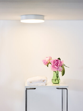 Lucide CERES-LED - Plafonnière Badkamer - Ø 21,5 cm - LED Dimb. - 1x30W 3000K - IP44 - Wit Lucide CERES-LED - Plafonnière Badkamer - Ø 21,5 cm - LED Dimb. - 1x30W 3000K - IP44 - Wit