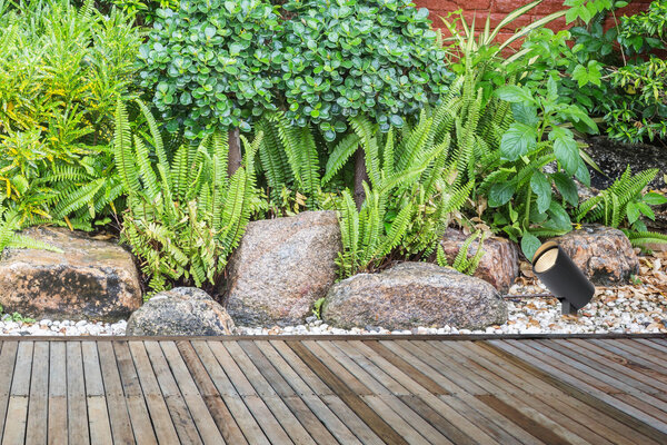 Lucide MANAL - Tuinspot - LED - 1x13W 3000K - IP65 - Antraciet