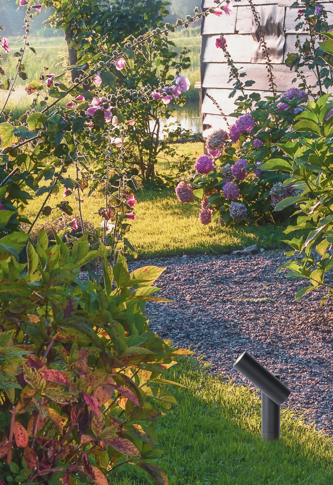 Lucide TATUM - Tuinspot - LED - 1x4,5W 3000K - IP65 - Antraciet