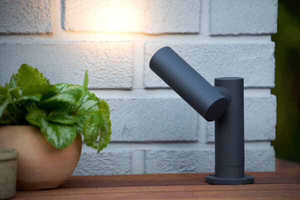 Lucide TATUM - Tuinspot - LED - 1x5W 3000K - IP65 - Antraciet Lucide TATUM - Tuinspot - LED - 1x5W 3000K - IP65 - Antraciet