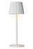 JUSTINE - Oplaadbare Tafellamp Binnen/Buiten - Accu/Batterij - LED Dimb. - 1x2W 2700K - IP54 - Met draadloos oplaadstation - Wit JUSTINE - Oplaadbare Tafellamp Binnen/Buiten - Accu/Batterij - LED Dimb. - 1x2W 2700K - IP54 - Met draadloos oplaadstation - Wit